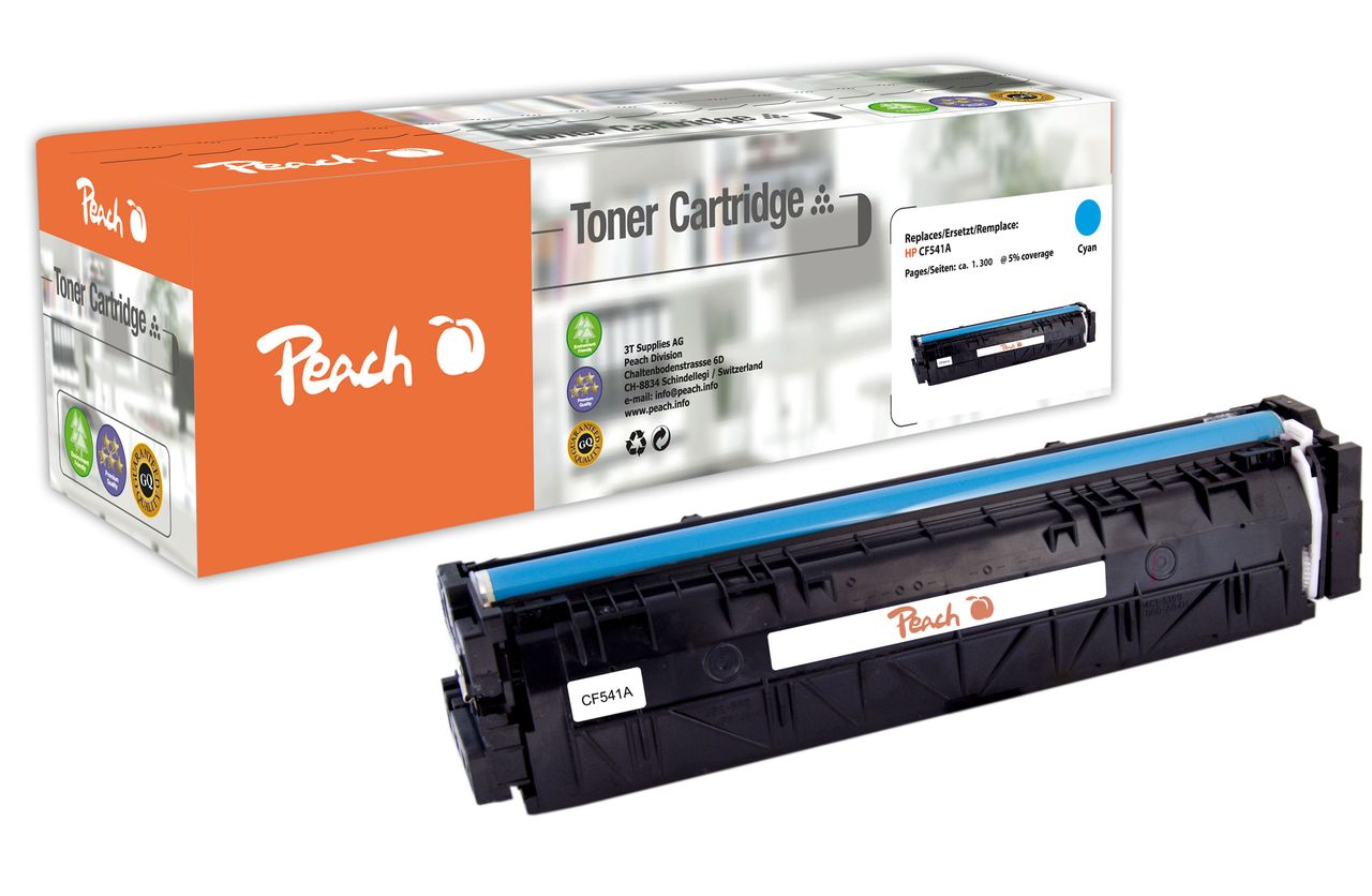 Peach Tonermodul cyan ersetzt HP No. 203A C