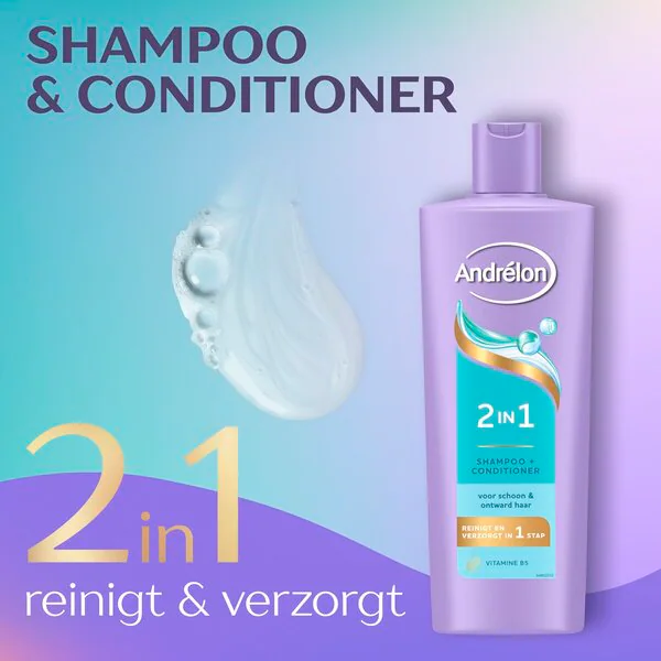Andrélon 2 az 1-ben sampon és balzsam 400 ml