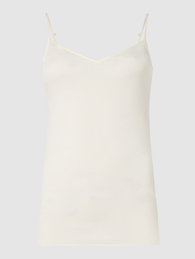 Unterhemd mit Spaghettiträgern - nahtlos Modell Cotton Seamless in ecru