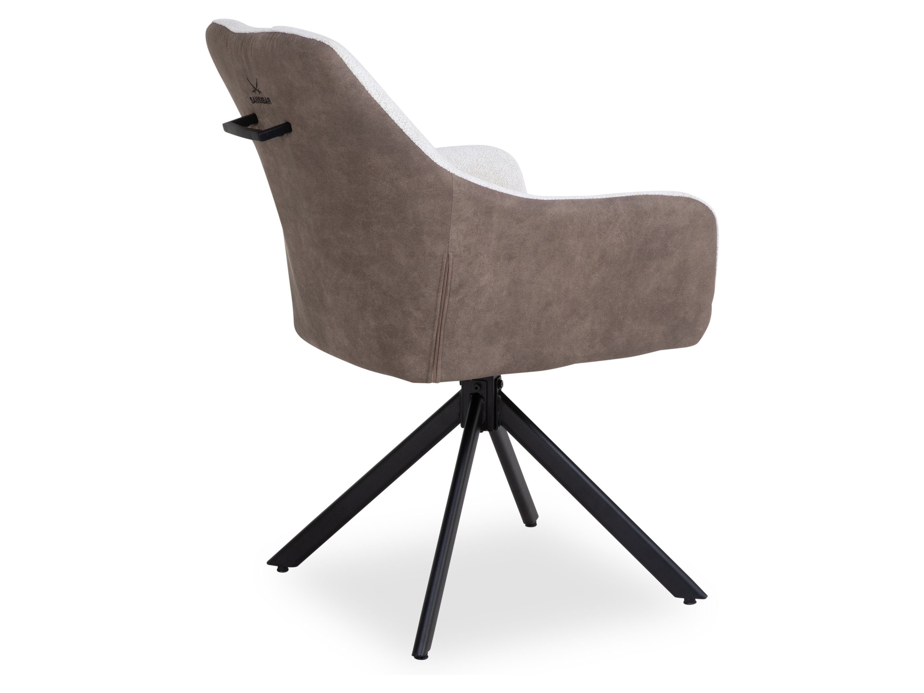 SANSIBAR Living Polsterstuhl Polsterstuhl, Polsterstuhl SANSIBAR PELLWORM (BHT 60x88x60 cm) BHT 60x88x60 cm braun