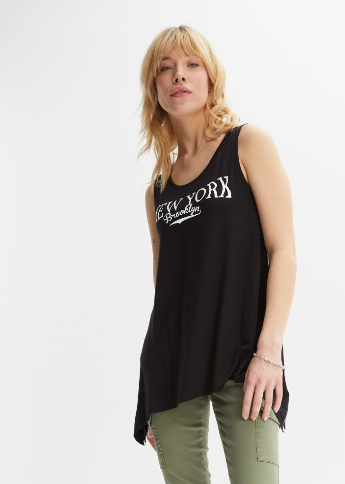 Long-Top mit Druck