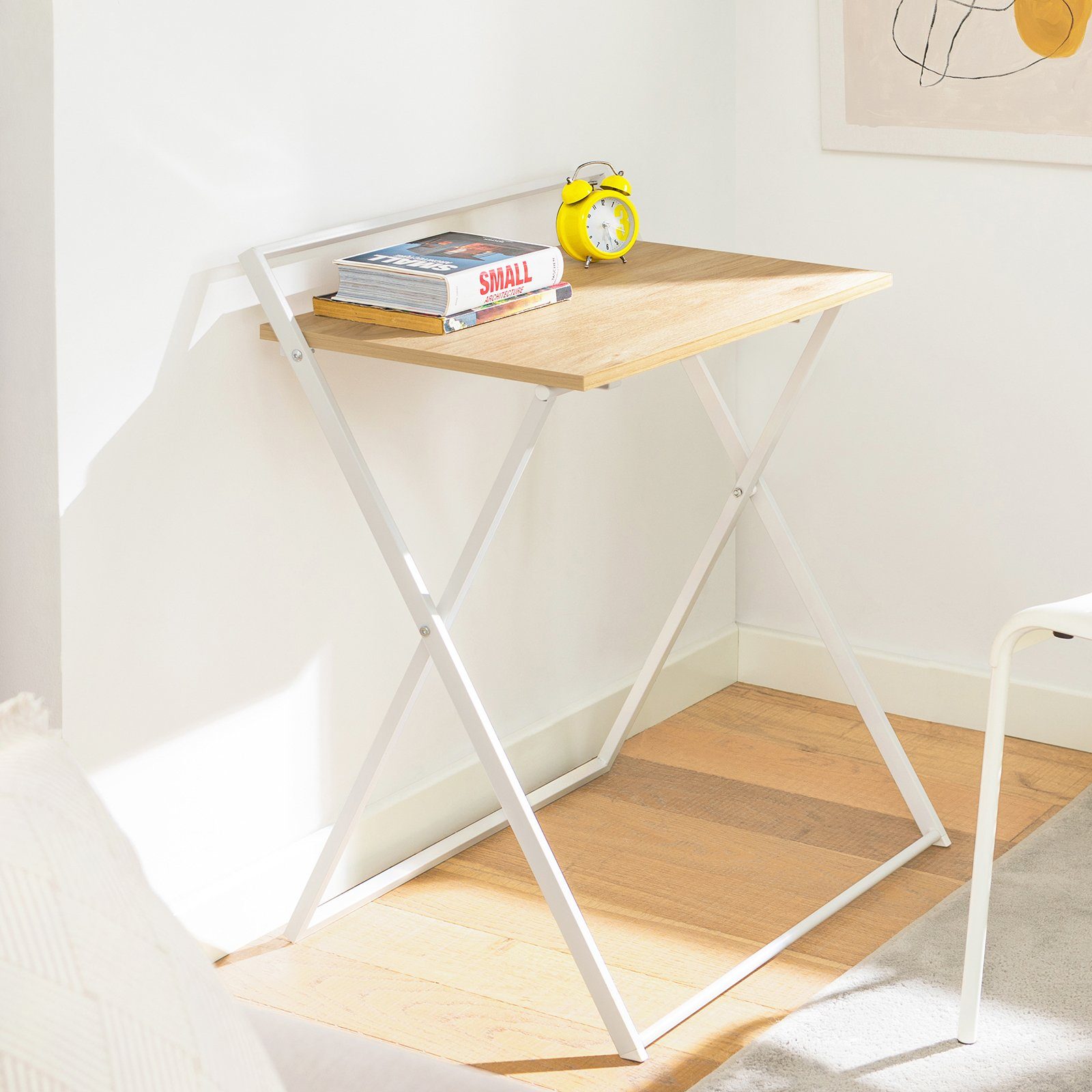 SoBuy Klapptisch FWT88, Kleiner Schreibtisch klappbar Computertisch Arbeitstisch Beistelltisch