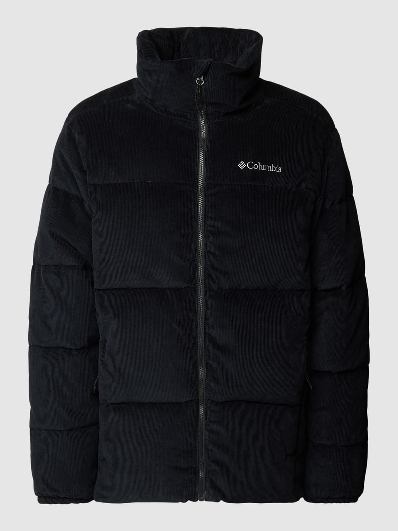 Steppjacke mit Stehkragen Modell 'Puffect™' in schwarz