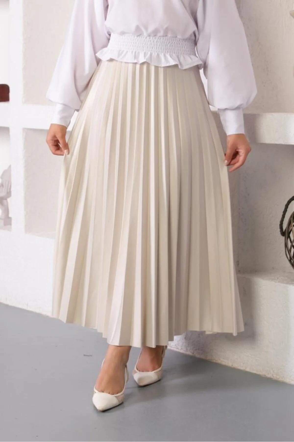 benguen  Skirt - Grau - Lang