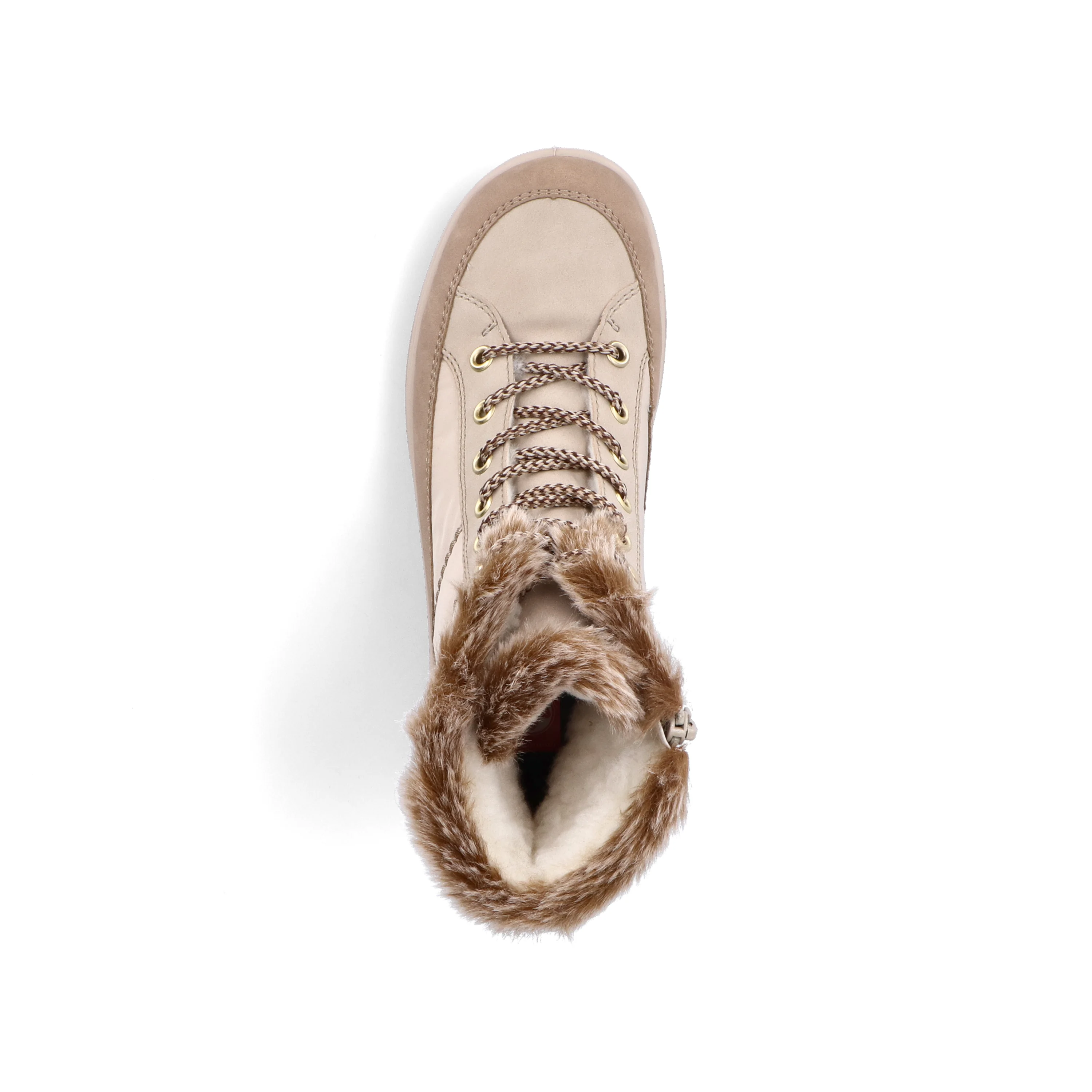 Rieker Damen Schnürstiefel vanillebeige