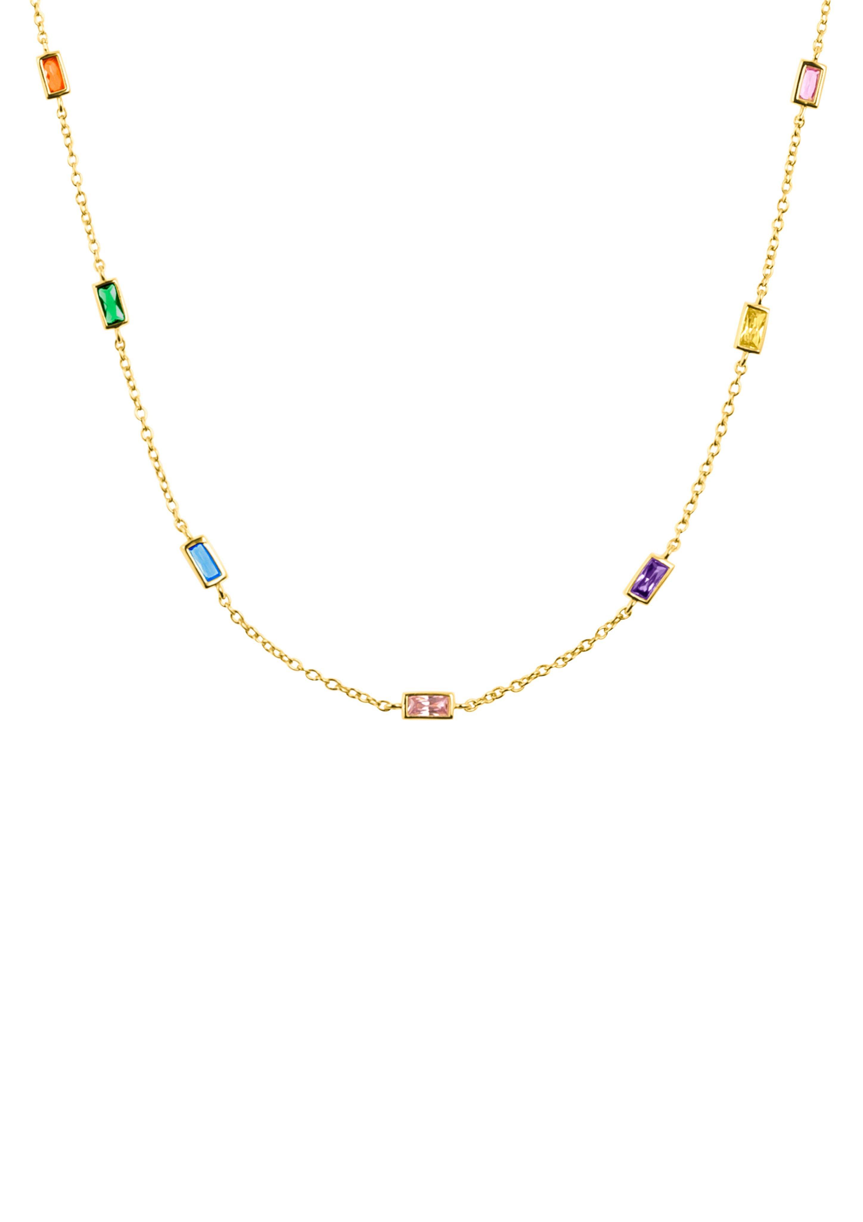 Kette mit bunten Zirkonia-Steinen  6007956-19E0