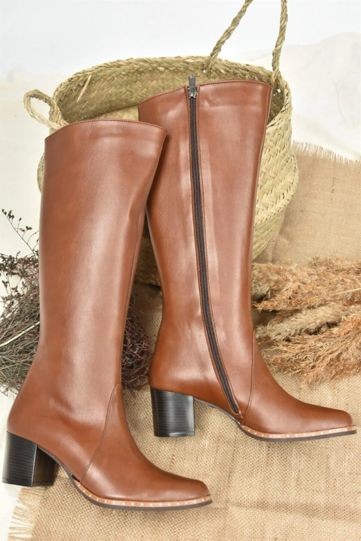 Fox Shoes  Hellbraune Damenstiefel C654652709
