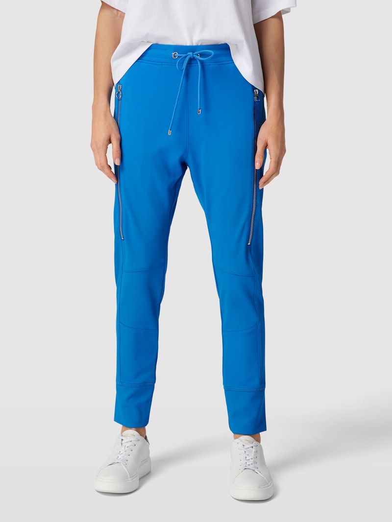 Sweatpants mit Strukturmuster Modell 'FUTURE 2.0' in blau