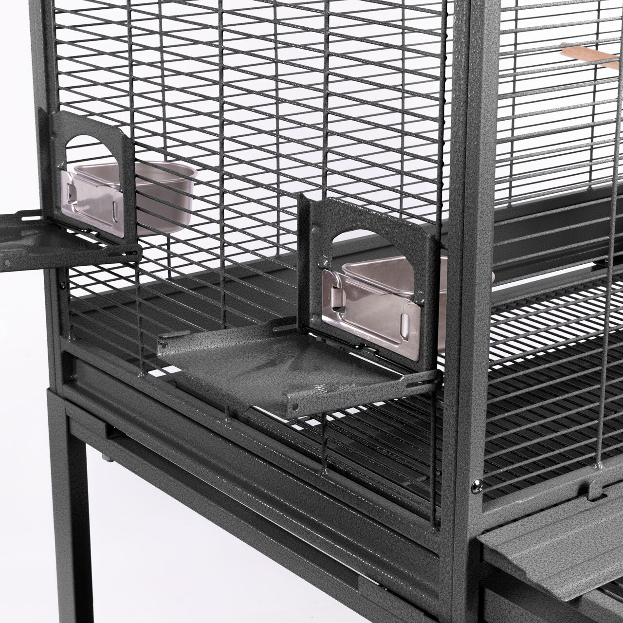 Montana Cages Käfige & Volieren Montana Cages Vogelkäfig Madeira Single dunkelgrau