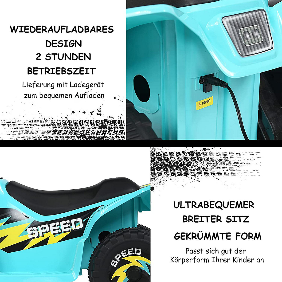 Quad Outdoor Elektrofahrzeug ab 3 Jahre