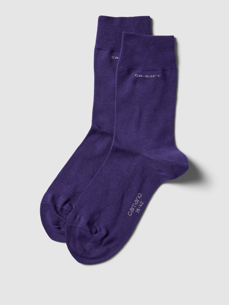 Socken mit Label-Print in lila