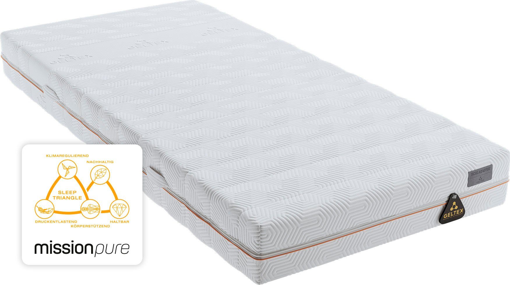 Gelschaummatratze Matratze GELTEX® Quantum Pure 200, Matratze in verschiedenen Größen, Schlaraffia, 20 cm hoch