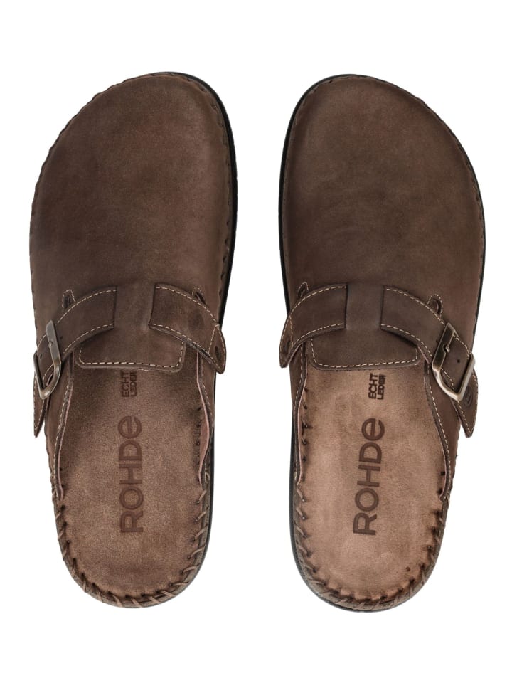 ROHDE Pantoletten in Mocca günstig kaufen