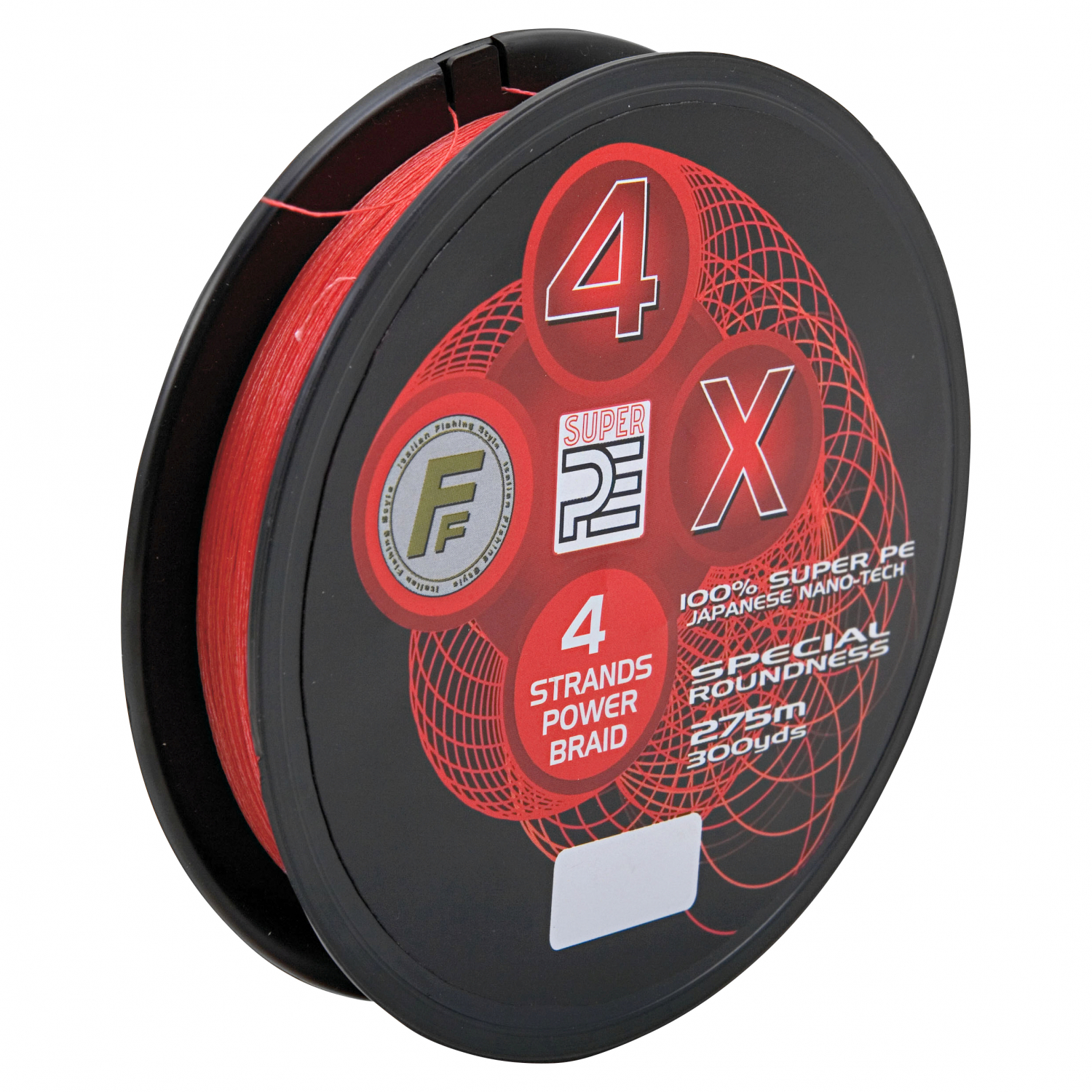 Lineaeffe Angelschnur FF 4 x Super PE Braid (fluo-red, 275 m)