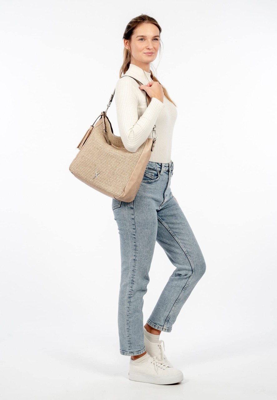 SINA JO Handtaschen beige BEUTEL M