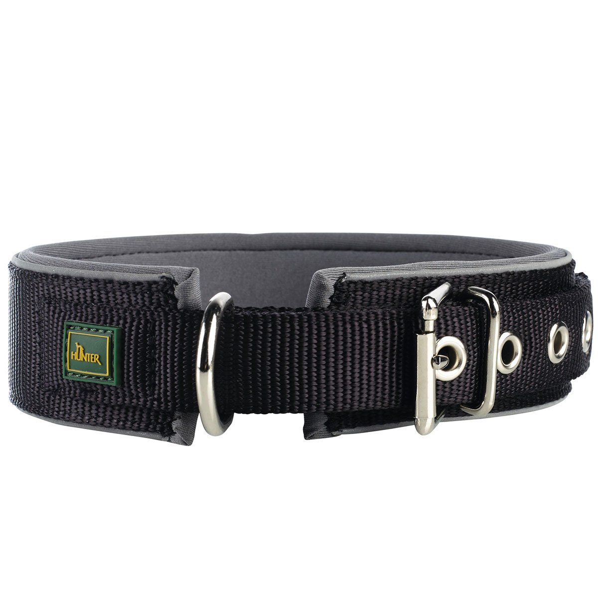 Hunter Neopren Reflect Halsband schwarz/grau kaufen bei ZooRoyal
