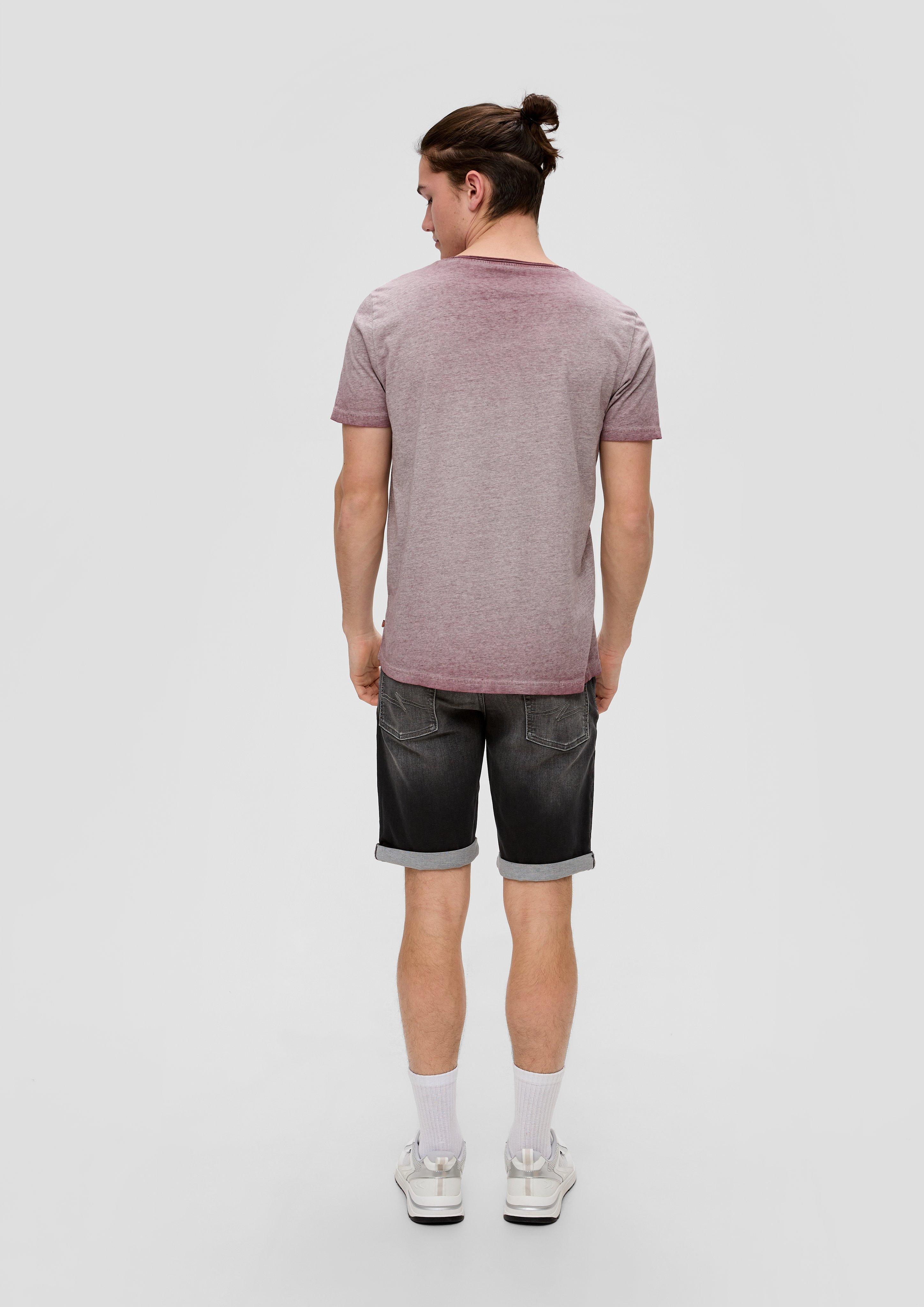 Meliertes T-Shirt aus Baumwollmix  2144230-43W0