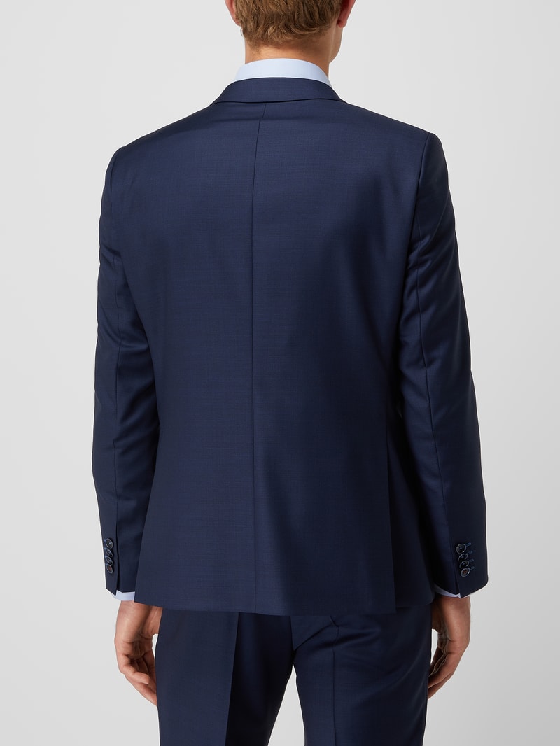 Slim Fit Anzug mit 2-Knopf-Sakko in marineblau