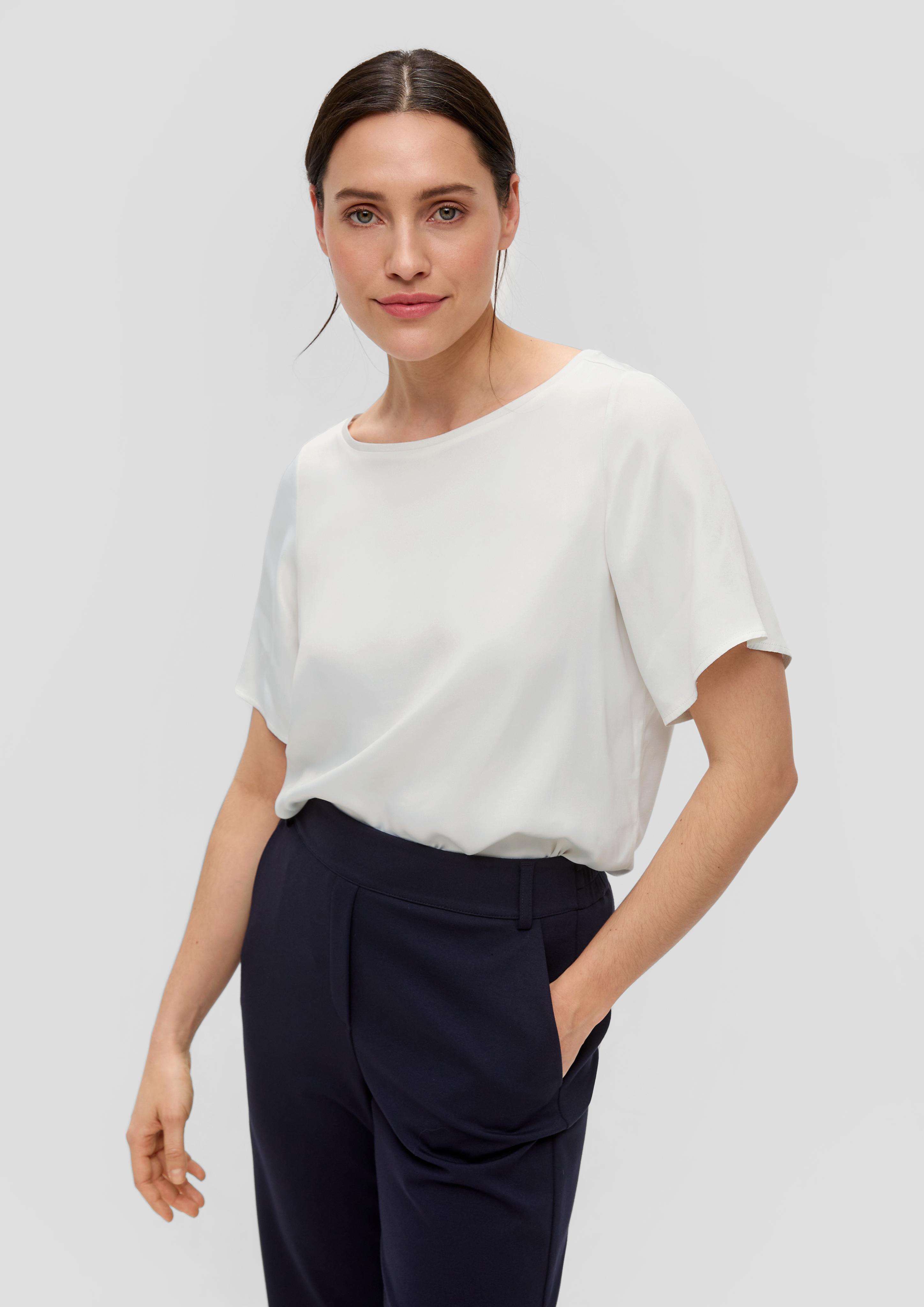 Viskoseshirt in Satin-Optik  2143878-0200