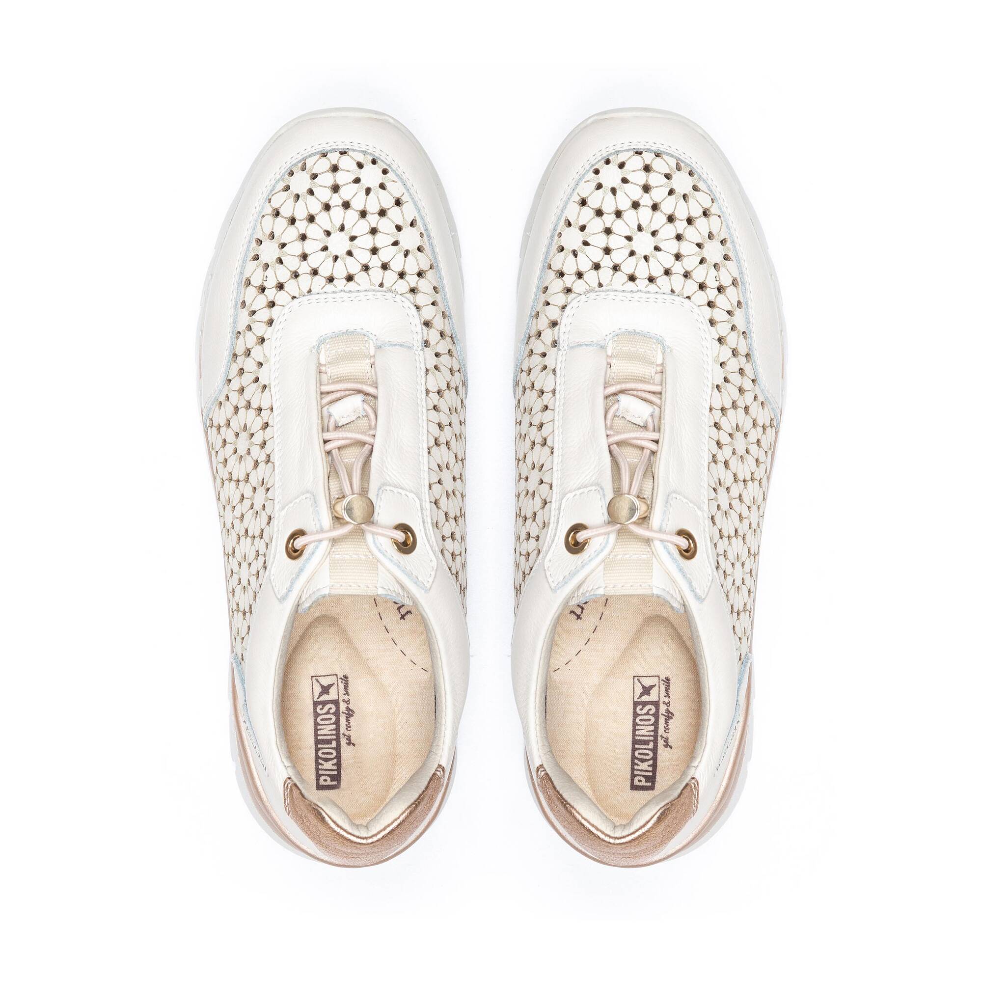 Damessneakers met leren details - NATA