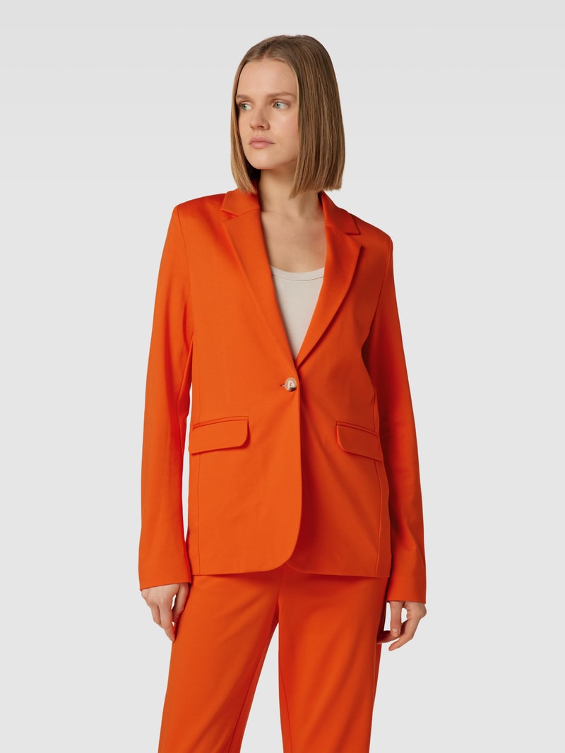 Blazer mit Pattentaschen in orange