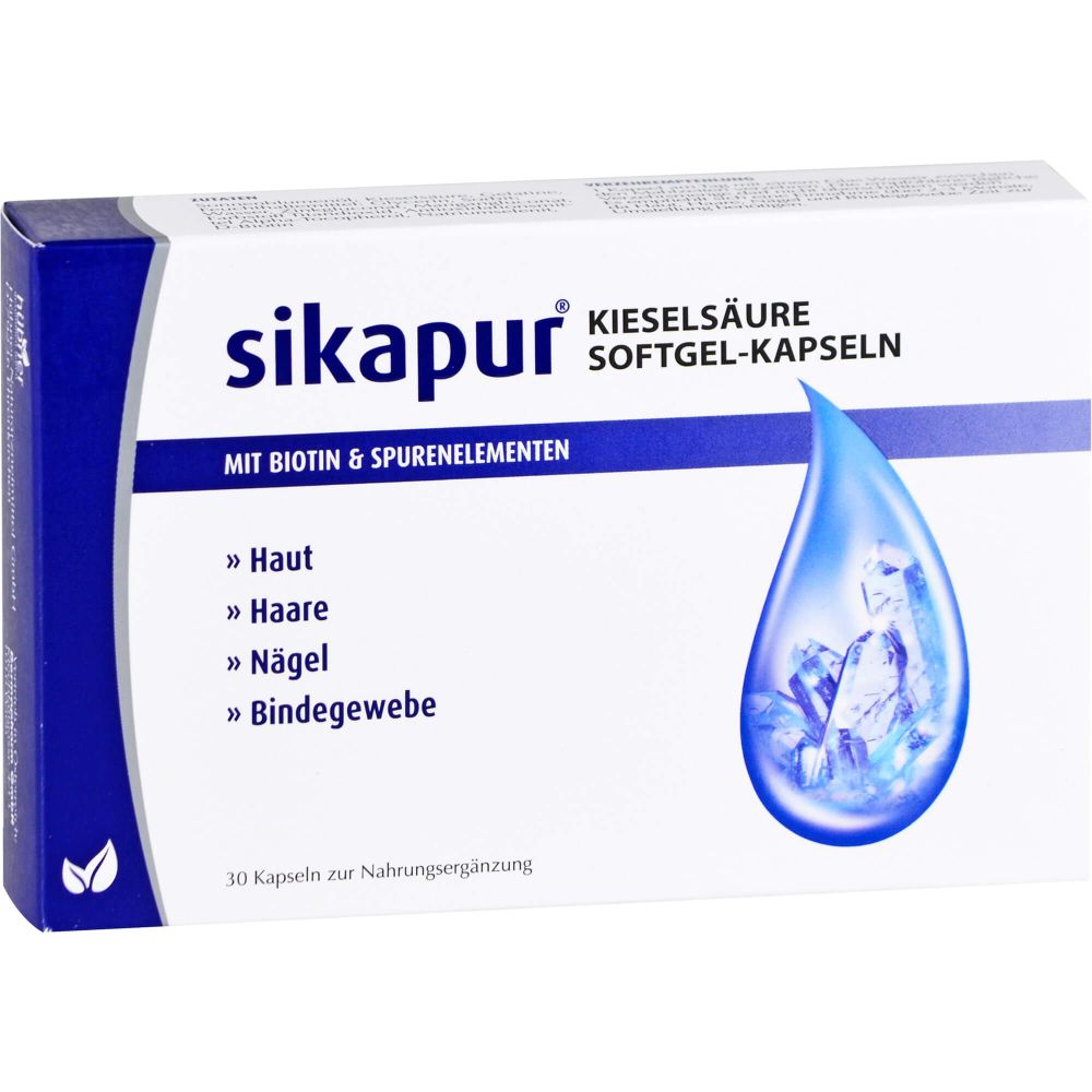 SIKAPUR Kieselsäure Softgel-Kapseln mit Biotin