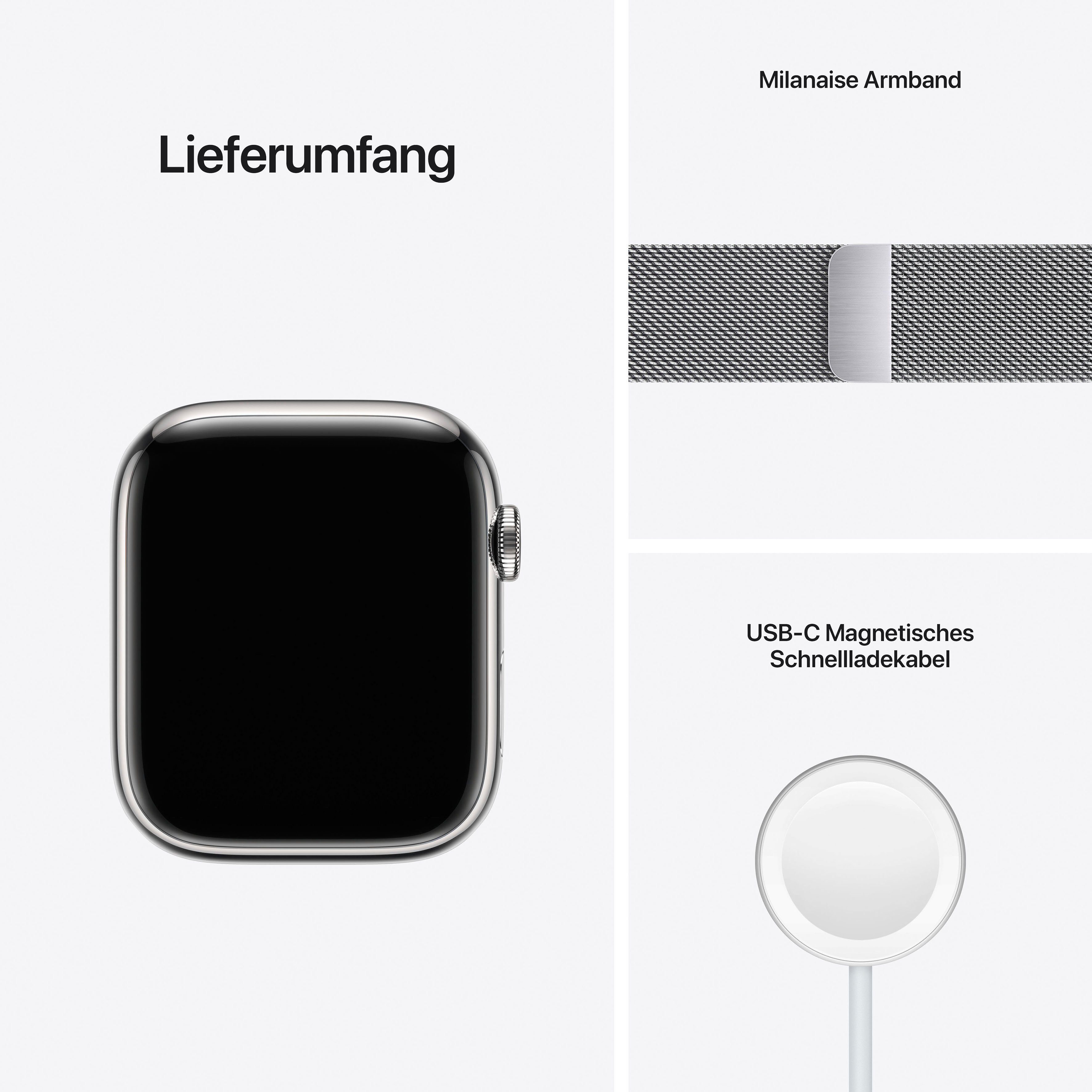 Apple Watch Series 7 GPS + Cellular, 45mm Smartwatch (Watch OS 8)
