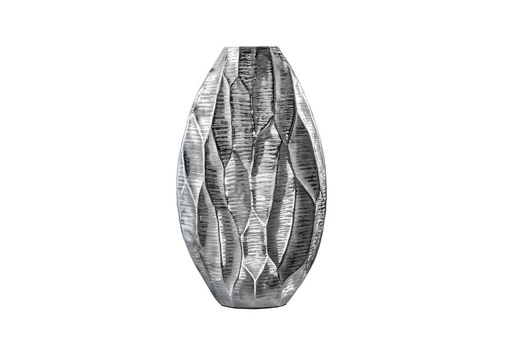 riess-ambiente Tischvase ORGANIC ORIENT 44cm silber (1 St), Wohnzimmer · Dekoration · Metall · Blumen