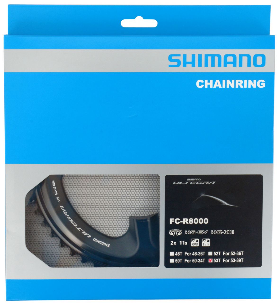Shimano ULTEGRA Kettenblatt für FC-R8000 53/39 Zähne kaufen | Bike-Discount