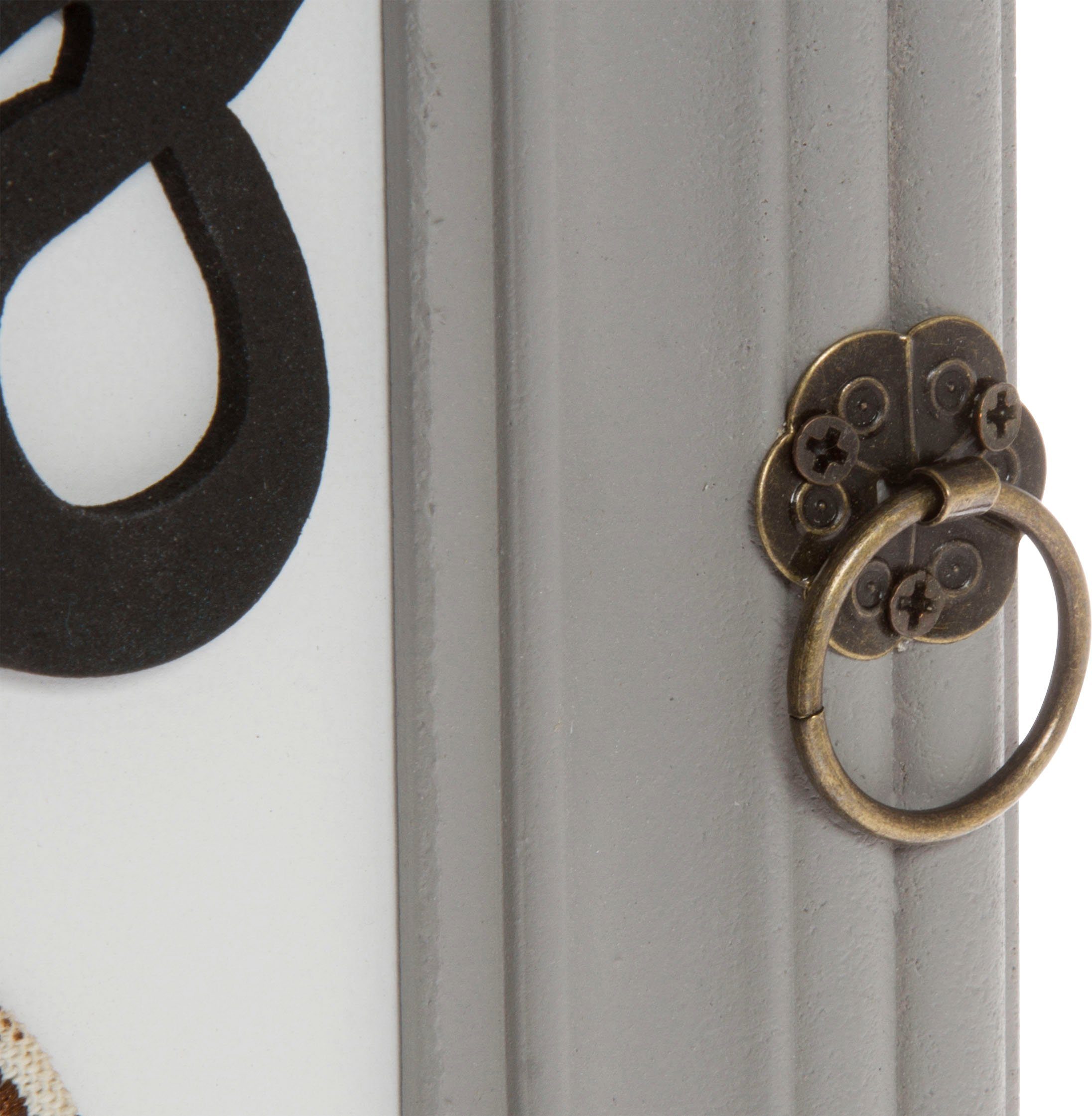 Myflair Möbel & Accessoires Schlüsselkasten Svea, weiß, mit 6 Haken, Shabby Optik