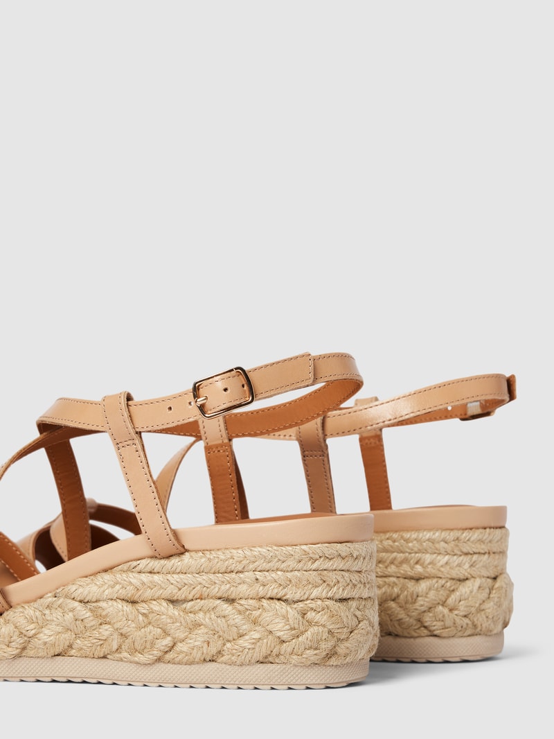 Wedges mit Dornschließe Modell 'ISCHIA CORDA' in beige