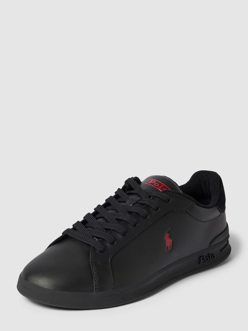 Sneaker mit Label-Details in schwarz