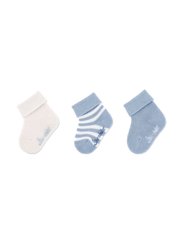 Sterntaler GOTS Baby Socken 3er-Pack Ringel in blaugrau günstig kaufen