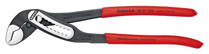 Knipex Wasserpumpenzange 88 01 250 Chrom Vanadium Elektrostahl 250 mm Schwarz, Rot