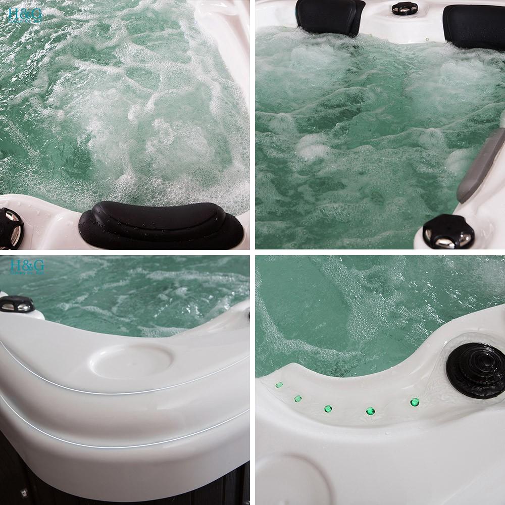 Home Deluxe Outdoor Whirlpool BEACH - Mit Treppe und Thermoabdeckung