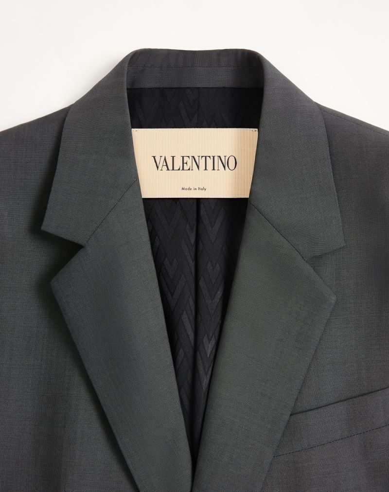 Jaqueta Valentino de lã com abotoamento simples