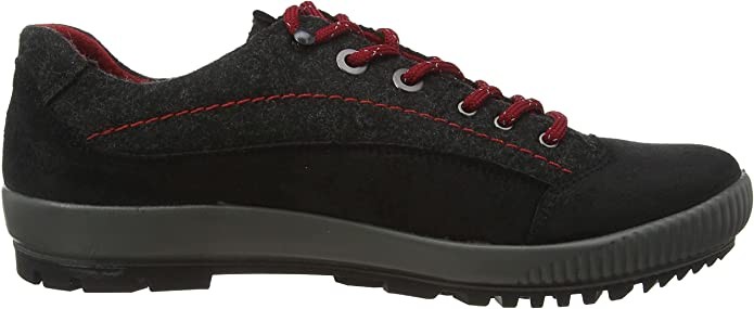 SUPERFIT Freizeit Schnürer schwarz Halbschuh Leder - TANARO TREKK