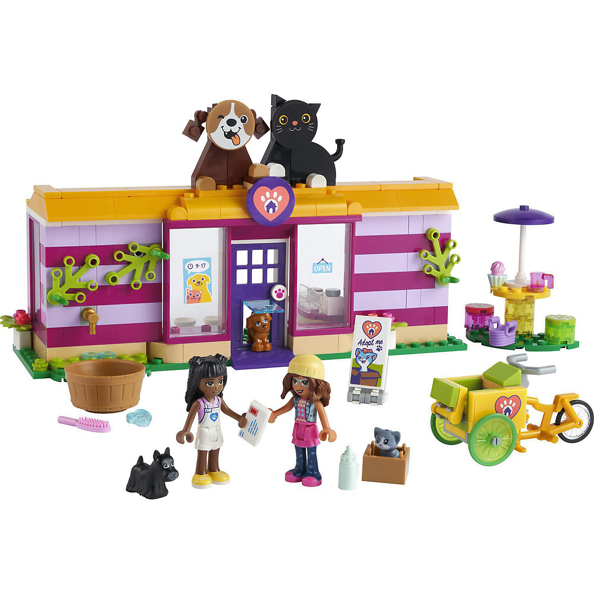 LEGO® Friends 41699 Tieradoptionscafé