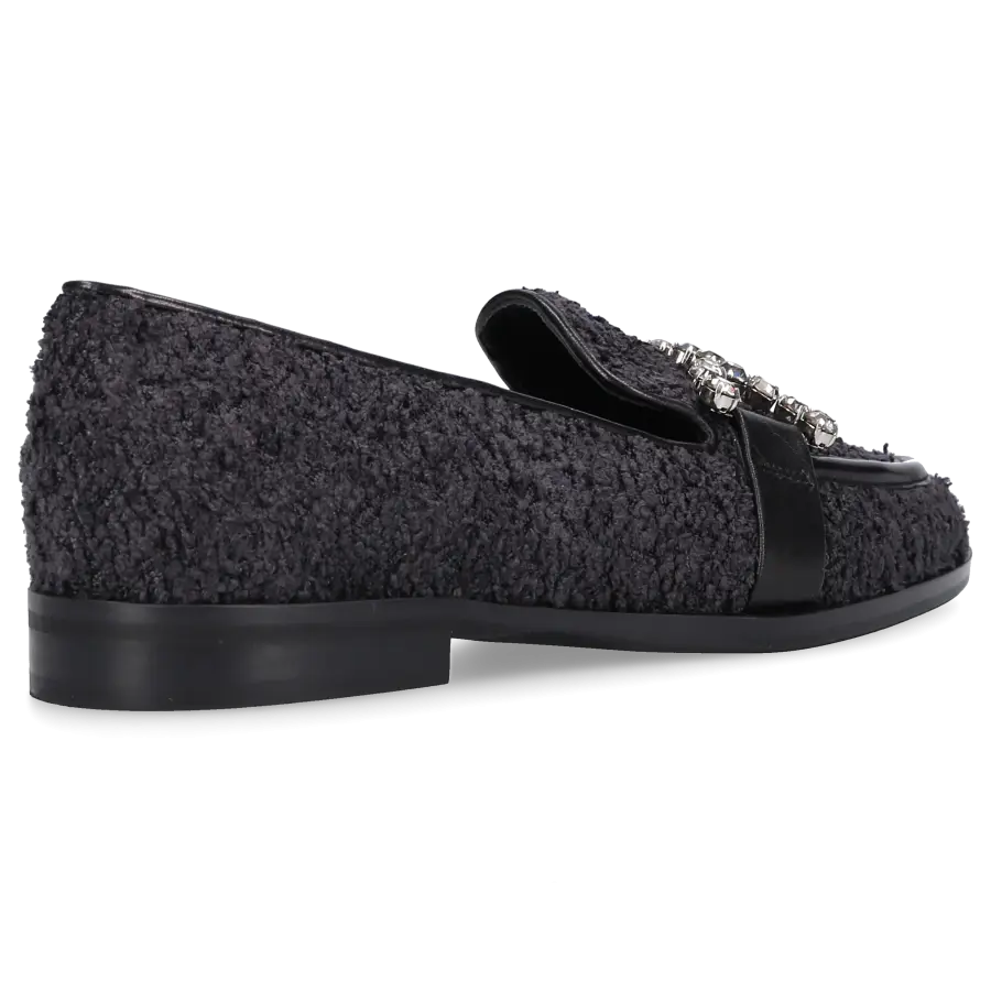 Roberto Festa - Loafer JOYS Tweed - schwarz