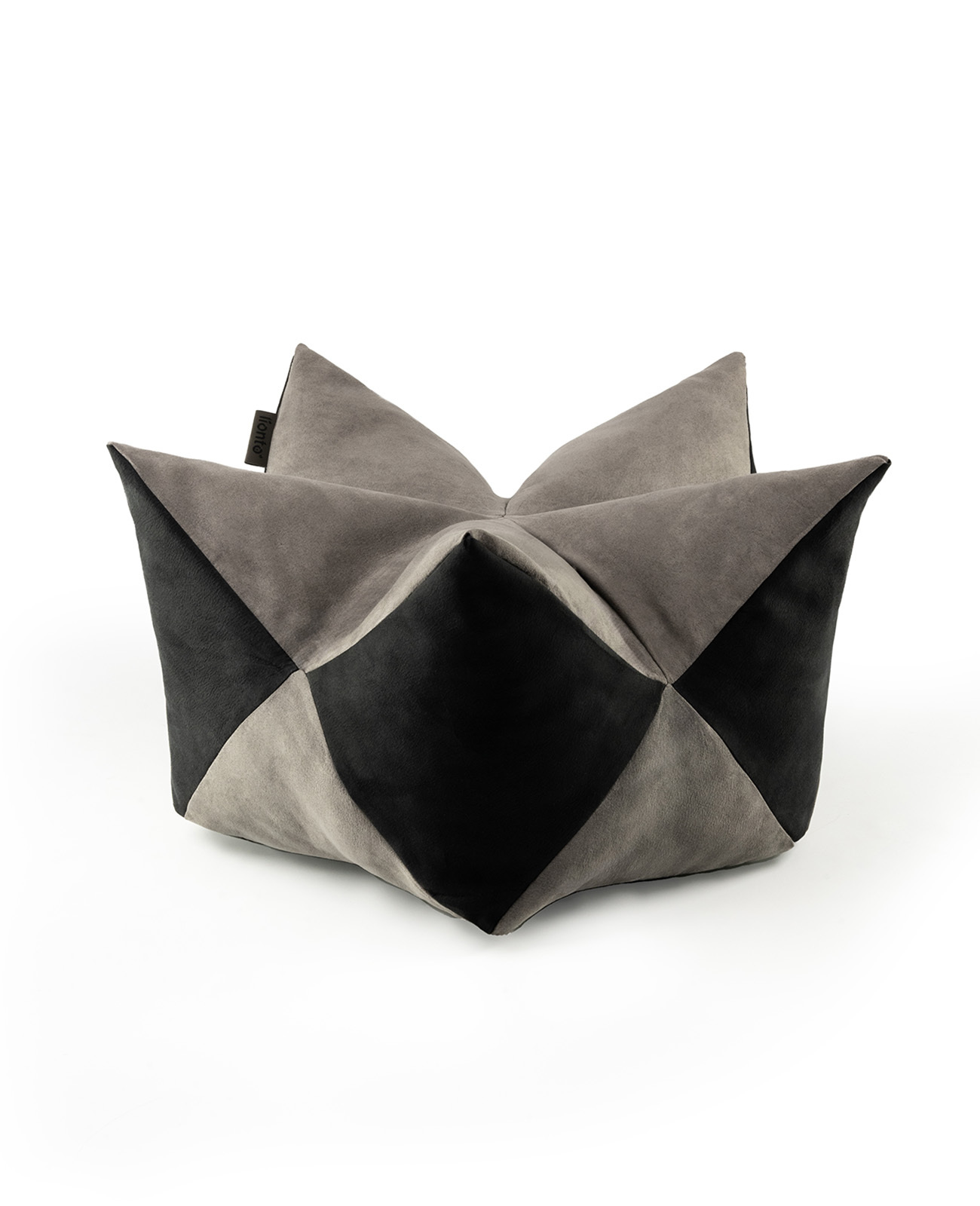 Lionto Hundebetten Lionto Hundebett - Kronenkissen grau/ schwarz S