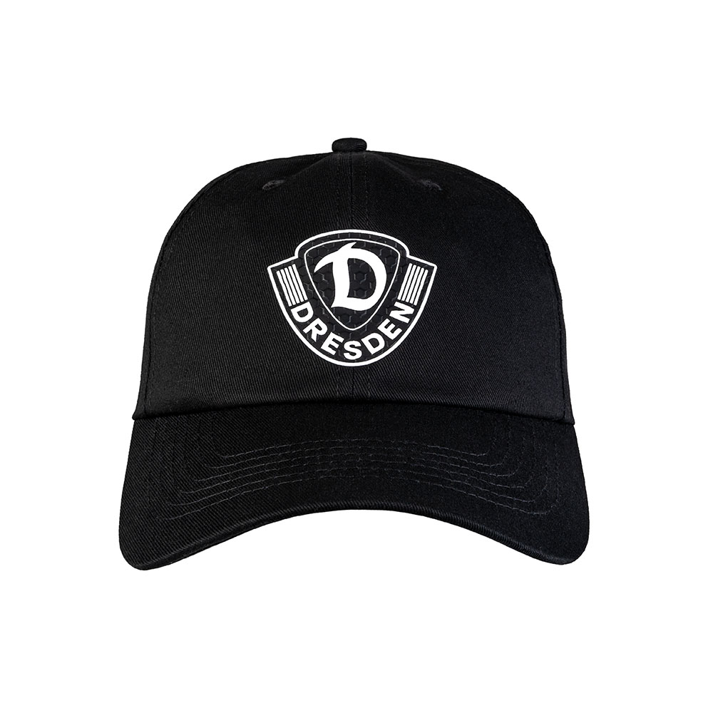 Basecap Wappen STRUKTUR Snapback schwarz
