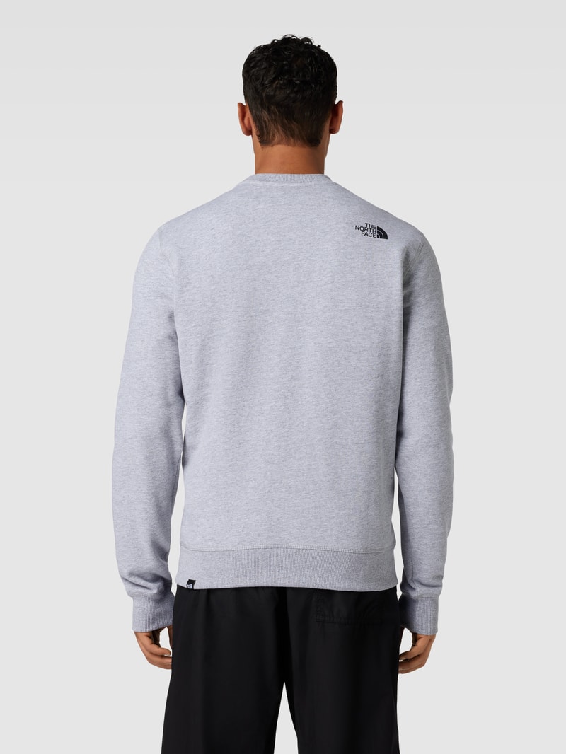 Sweatshirt mit Label-Detail Modell 'SIMPLE DOME' in hellgrau