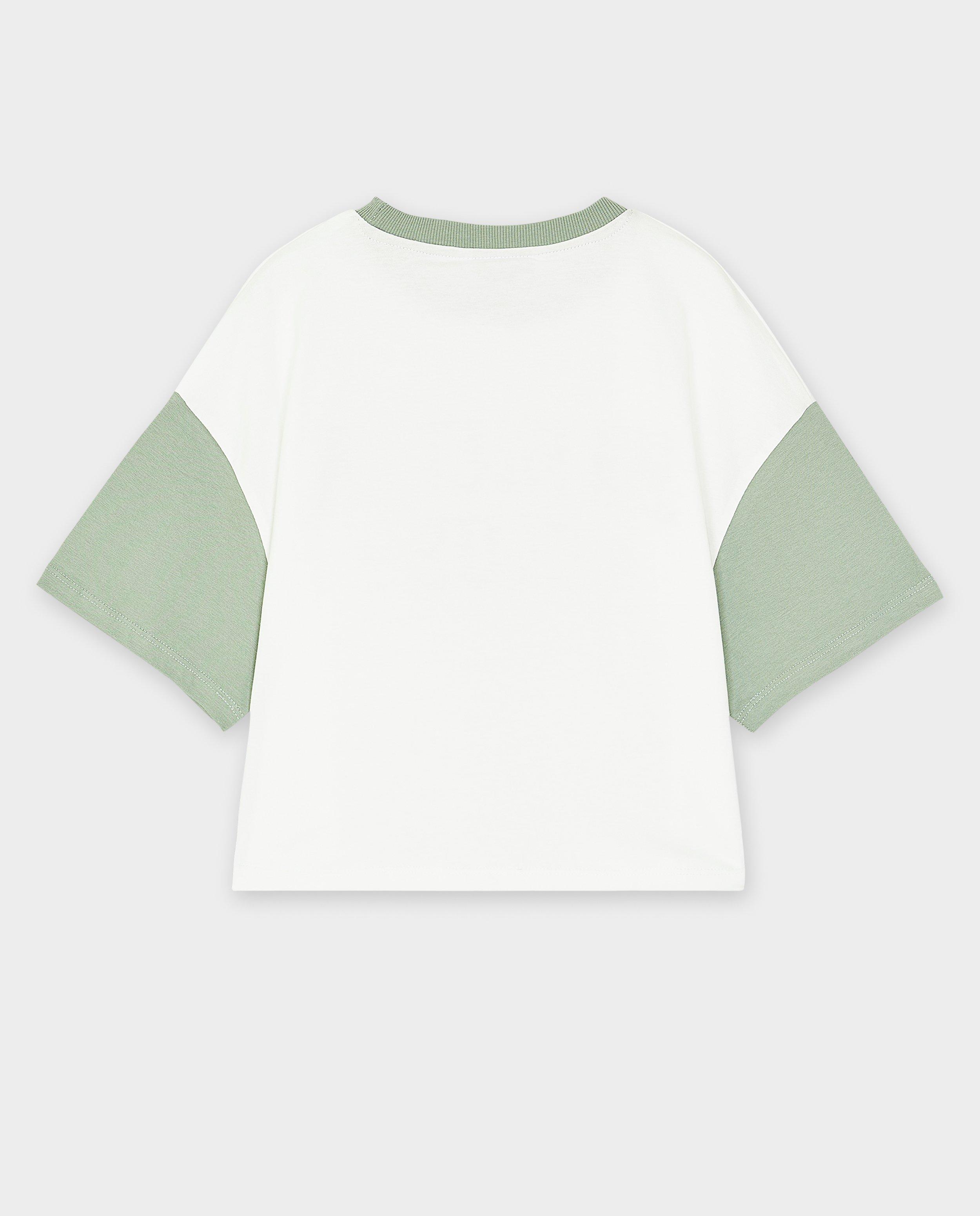 Tricou Tiffosi cu blocuri de culoare kaki
