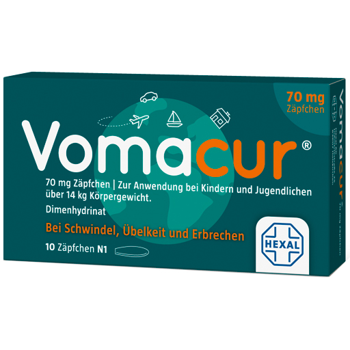 VOMACUR 70 Suppositorien  10 St  Suppositorien