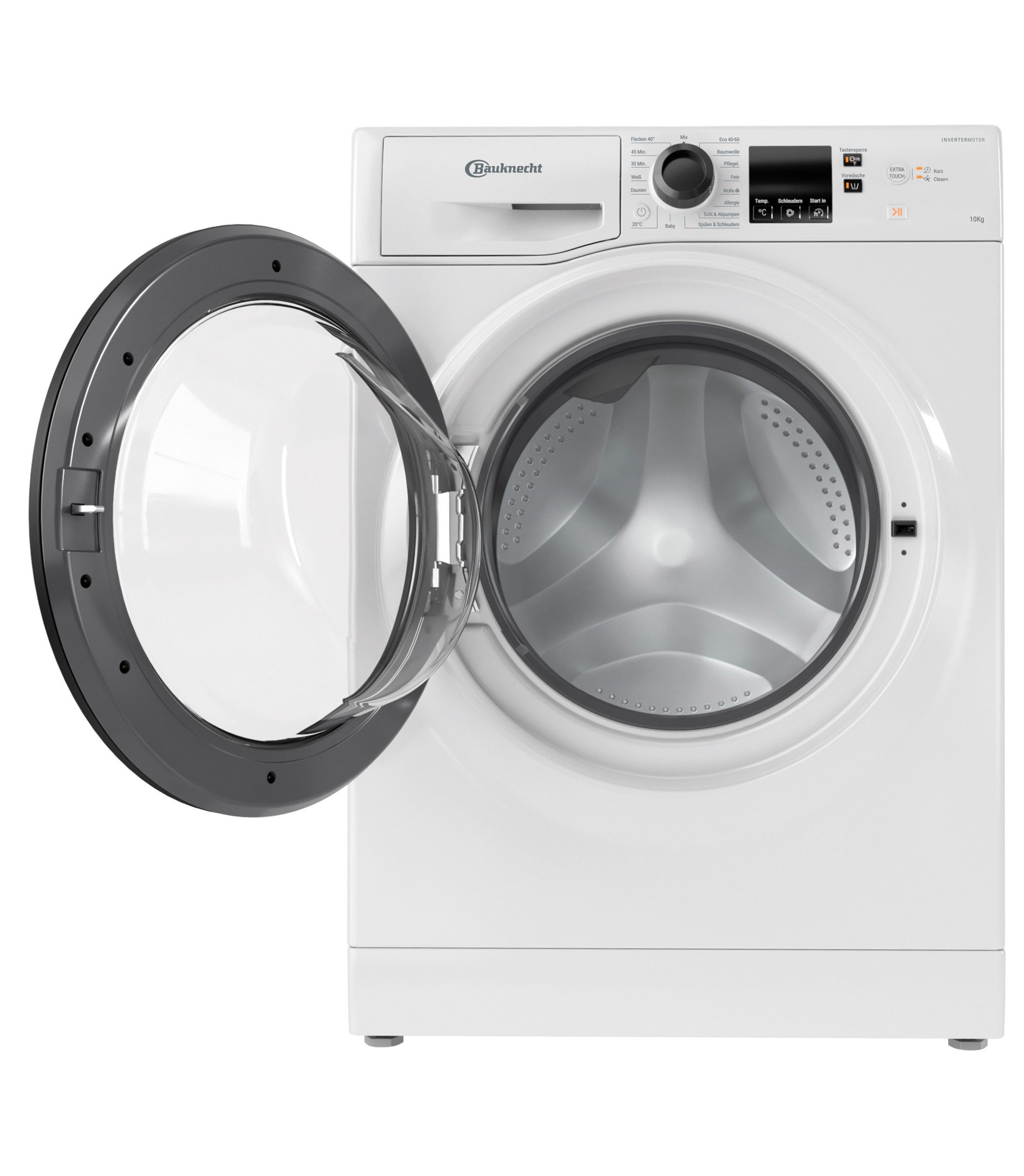 BAUKNECHT Waschmaschine W10 W6400 A, 10 kg, 1400 U/min, AutoClean, Mehrfachwasserschutz+, Inverter-Motor