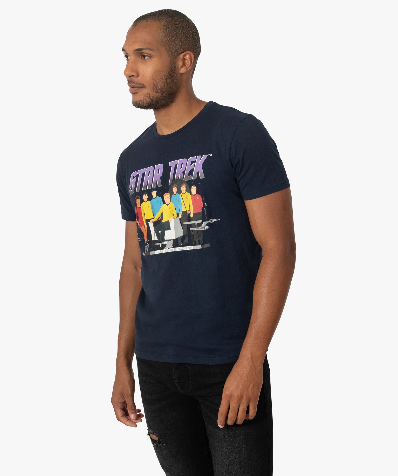 Tee-shirt homme avec motif Star Trek marine | GEMO