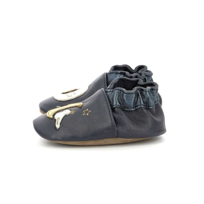 Chaussons cuir tannage vegetal Moon Birds