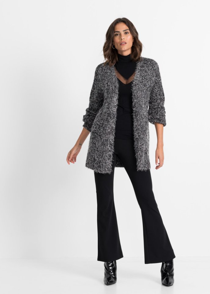 Strickjacke mit Glitzer