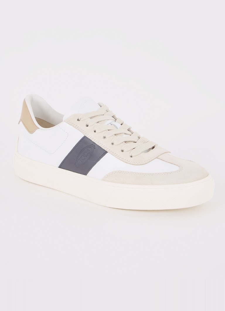 Tod's  Sneaker van leer met suède details