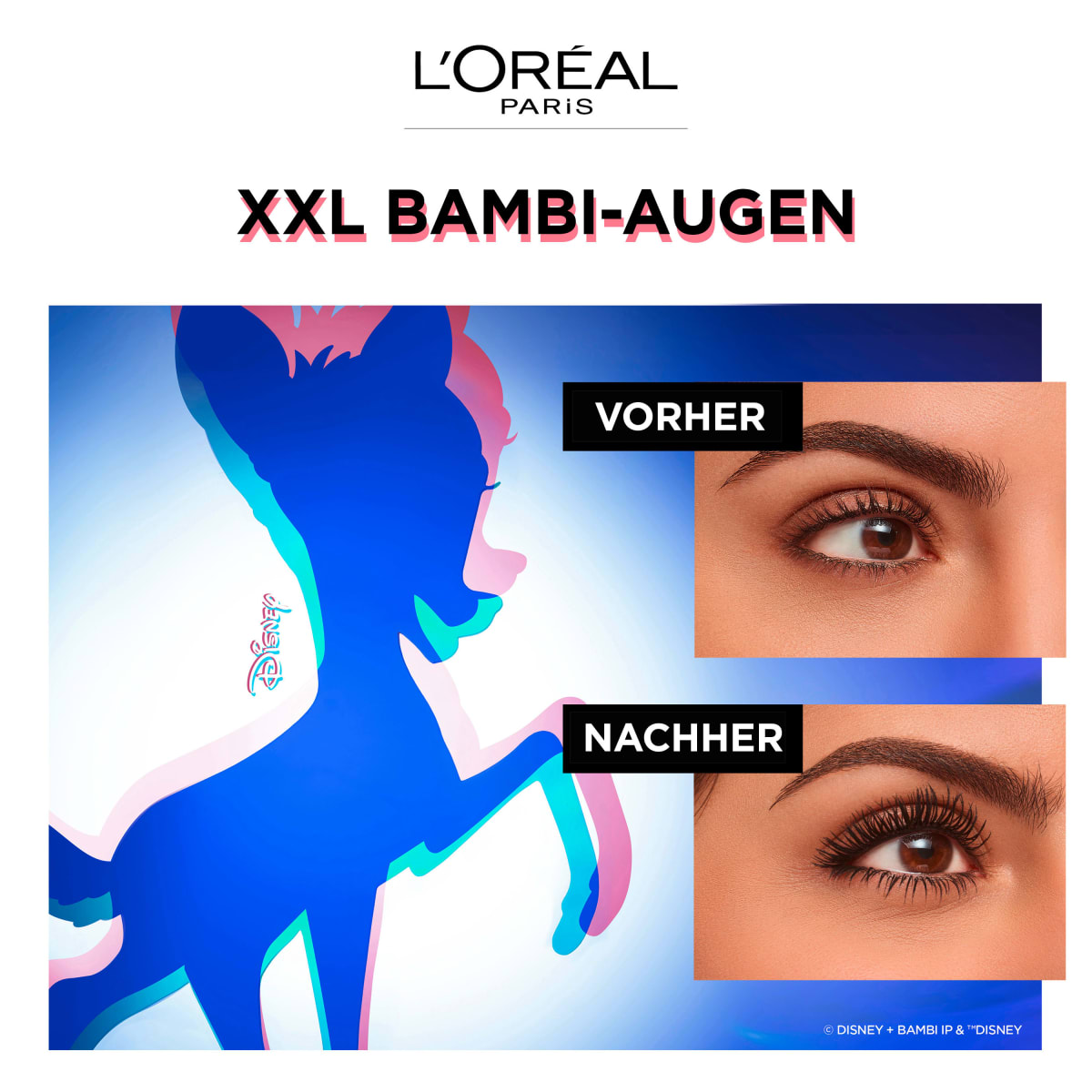 Mascara False Lash Bambi Eye Oversized Black, 9 ml
